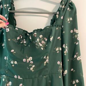 Green Floral Abercrombie Dress